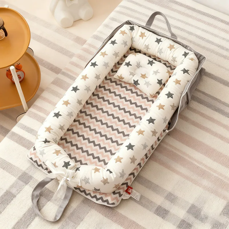 

2026 New Foldable Design Baby Cribs Adjustable Backpack Style Baby Beds Lightweight Portable Baby Sleeping Basket