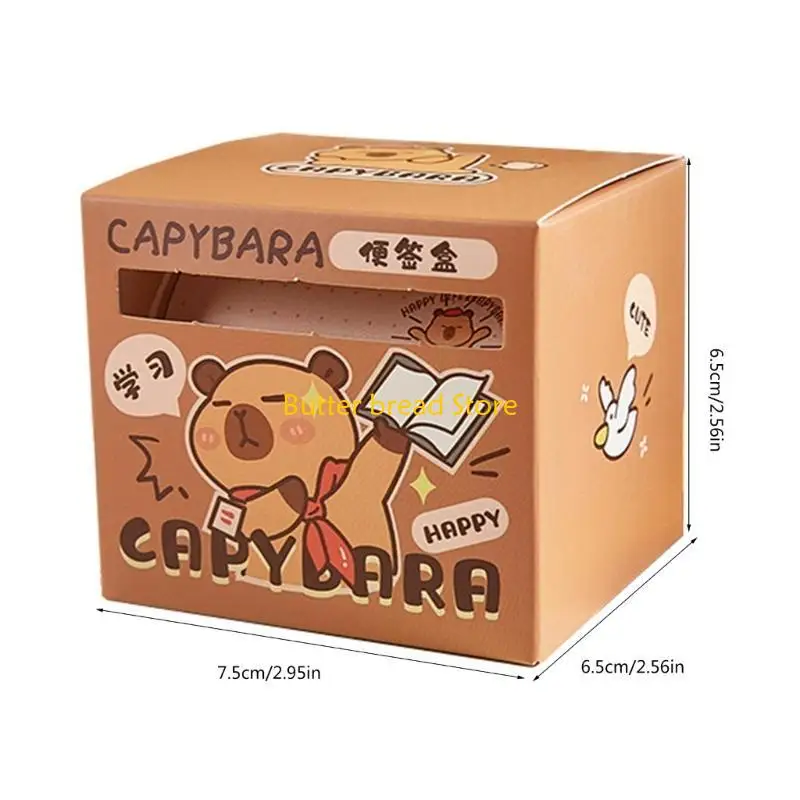 W89C 256Sheet Cartoon Sticky Note Paper Unlined/Gridded/Dotted Sheet Pull Out Note Paper Self-ashesive Note Paper for Student