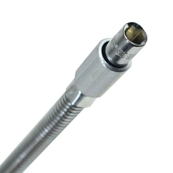 1*Metal Flexible Shaft 1/4 Inch Hex Bit Holder Screwdriver Bit Extension Snake Bit 200mm Manufactured From Chrome Vanadium Steel