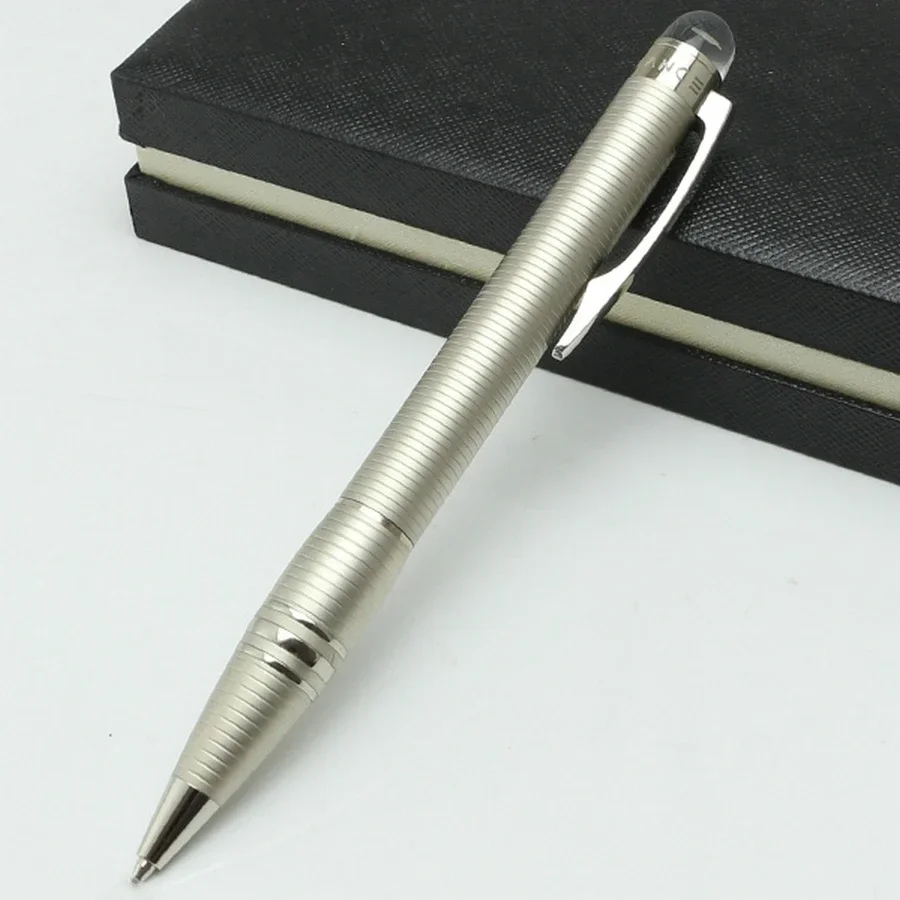 طبعة محدودة كلاسيك ستار دبليو قلم حبر جاف معدني أسود وردي ذهبي الأعمال مكتب القرطاسية تعزيز كتابة الأعمال