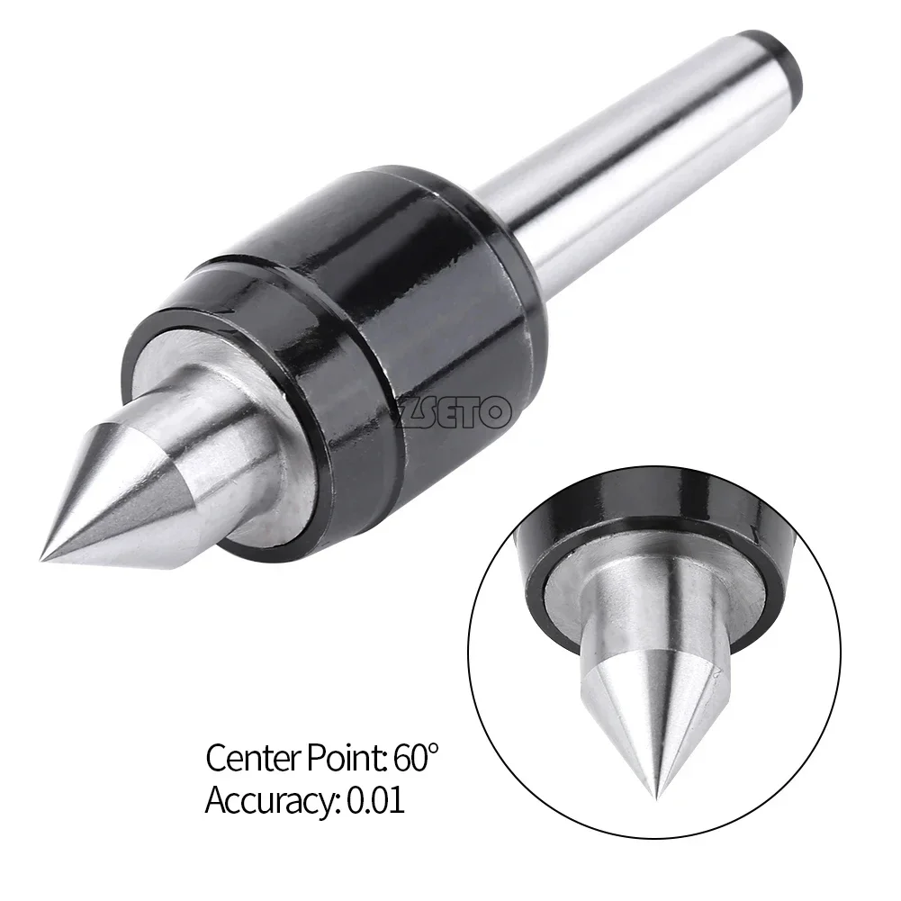 MK2 Black Rotary Top Pin LIVE Center MK2 High Precision Active Rotation Center CNC Lathe Precision Machining
