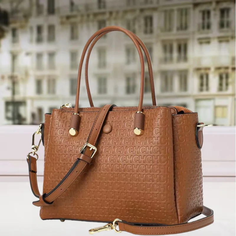 

Новая женская кожаная сумка CHCH: вместительная модная сумка-тоут через плечо (bolsos mujer)