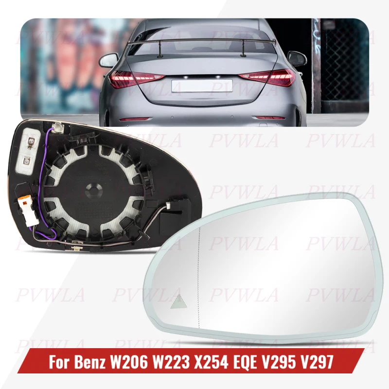 

For Benz LHD W206 C180 W223 s400 X254 GLC200 EQE500 EQS580 2022 2023 2024 Left Side Auto Dimming Mirror Glass A0998108301