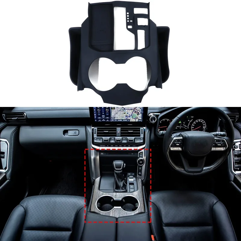

Silicone For 2022+ Toyota Land Cruiser LC300 Center Console Gear Shift Silicone Mat with Storage Box Car Accessories