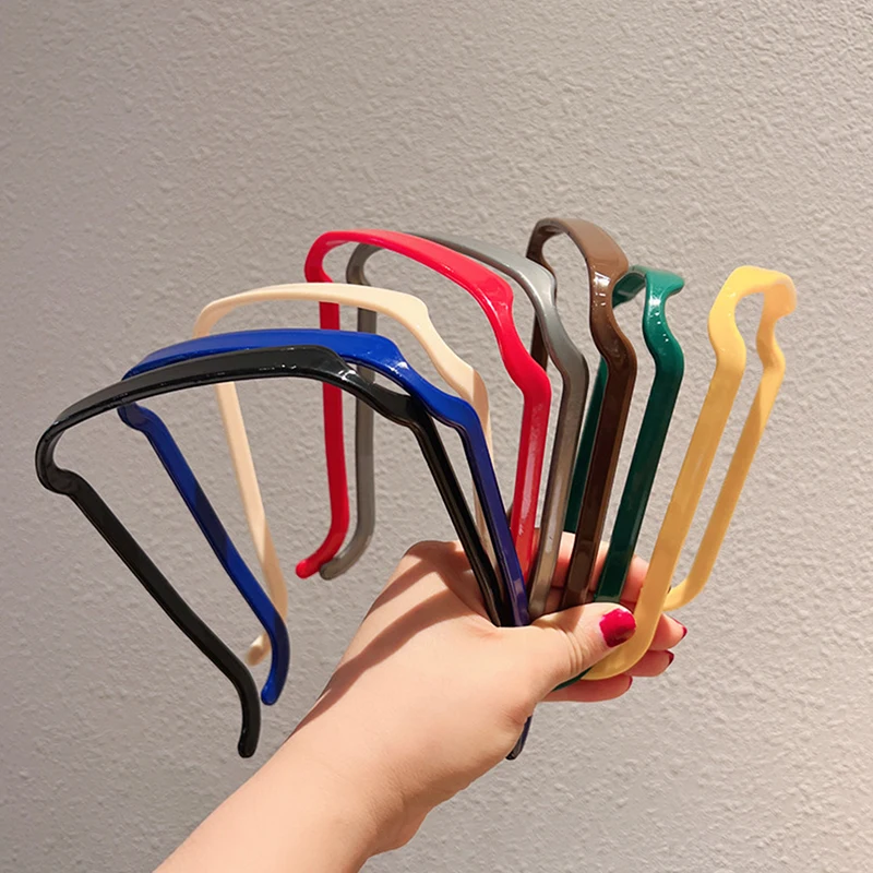 2023 New Sunglasses Headband Female All-match Pressing Hair Bundle Headdress Invisible Curly Hair Fixed Artifact Square Headband