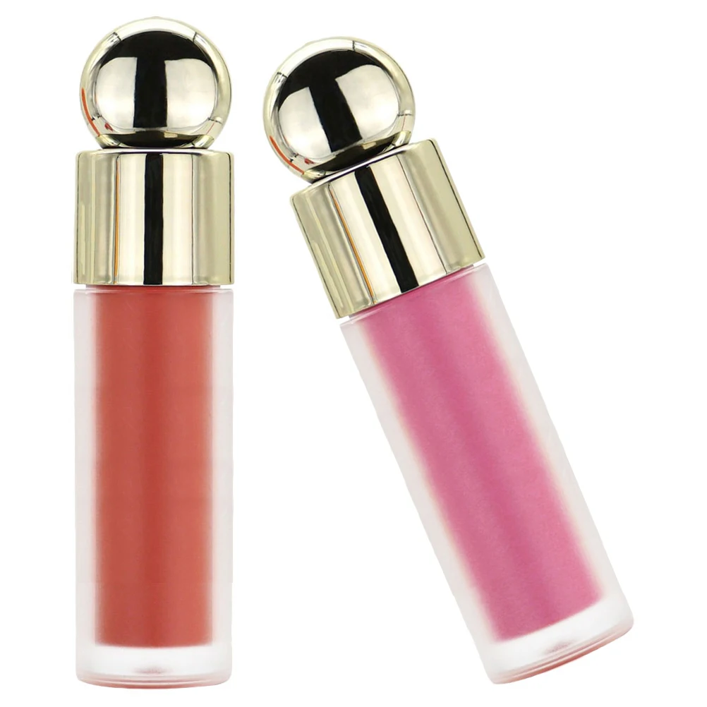 

2pcs Liquid Blush for Cheeks Lips Color Changing Dewy Finish Hydrating Long Lasting Face Makeup 0.25 Oz
