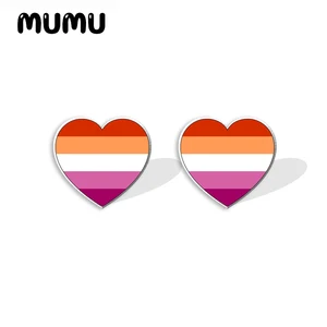 2023 New Bi Pride Acrylohrring Asexuelle Flagge handgefertigtes handgefertigte Epoxidohrringe Schmuckgeschenke Freund 6 Hauptverkaufs -Ohrring -LGBT -Stolz - №1