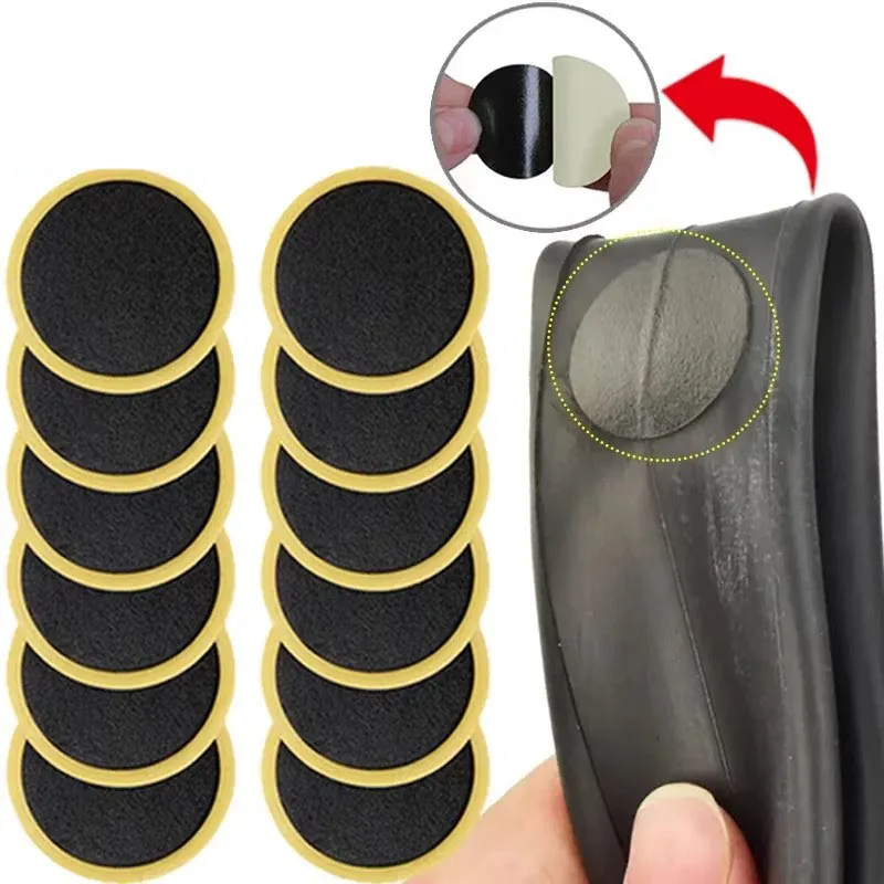 10PCS Bicycle Glue-free Tire Patches Tool Quick Repairing Tyre Protection Patch Adhesive Quick Drying Bike Accessories