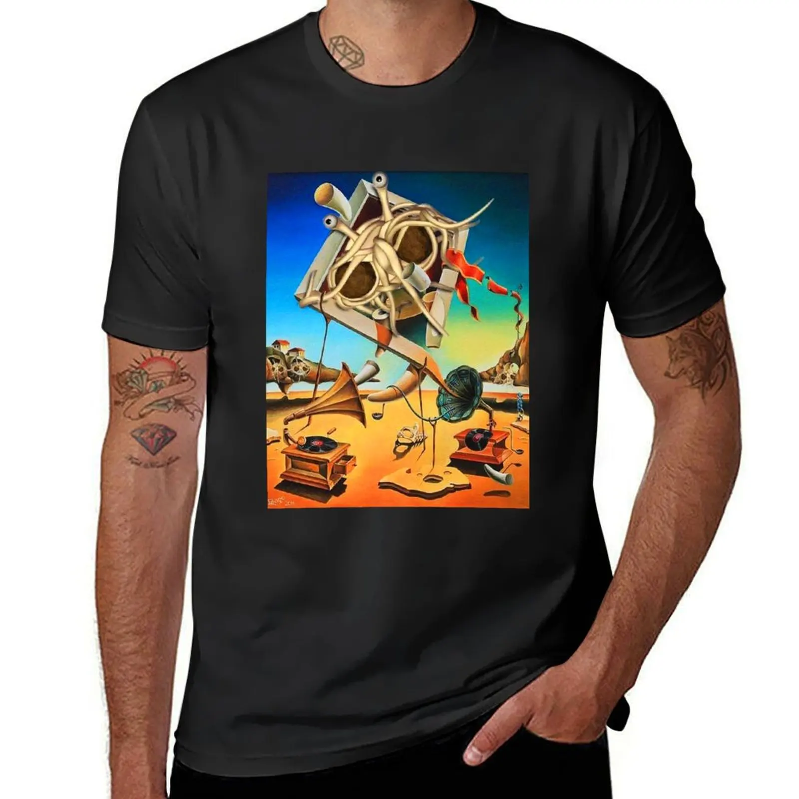 Salvador Dali, 1904-1989, Spain, Salvador Dali Surrealism Art T-Shirt aesthetic clothes sports fans mens workout shirts