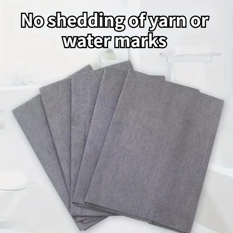 Magic Cloth for Wiping Glass Table Scouring Pad Lint Free Watermark Free Island Fiber Magic Traceless Cloth