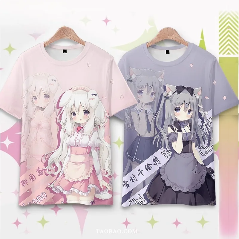 Amairo الشوكولاته طباعة التي شيرت لعبة العلامة التجارية العصرية جولة الرقبة تي شيرت الصيف رجل إمرأة للجنسين قصيرة الأكمام