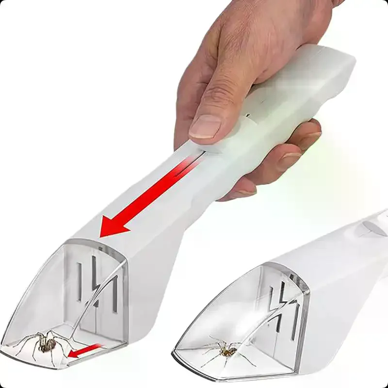 Portable Handheld Insect Catcher Transparent Push Type Insect Observer Contactless Bug Catcher Children's Insect Catching Tools