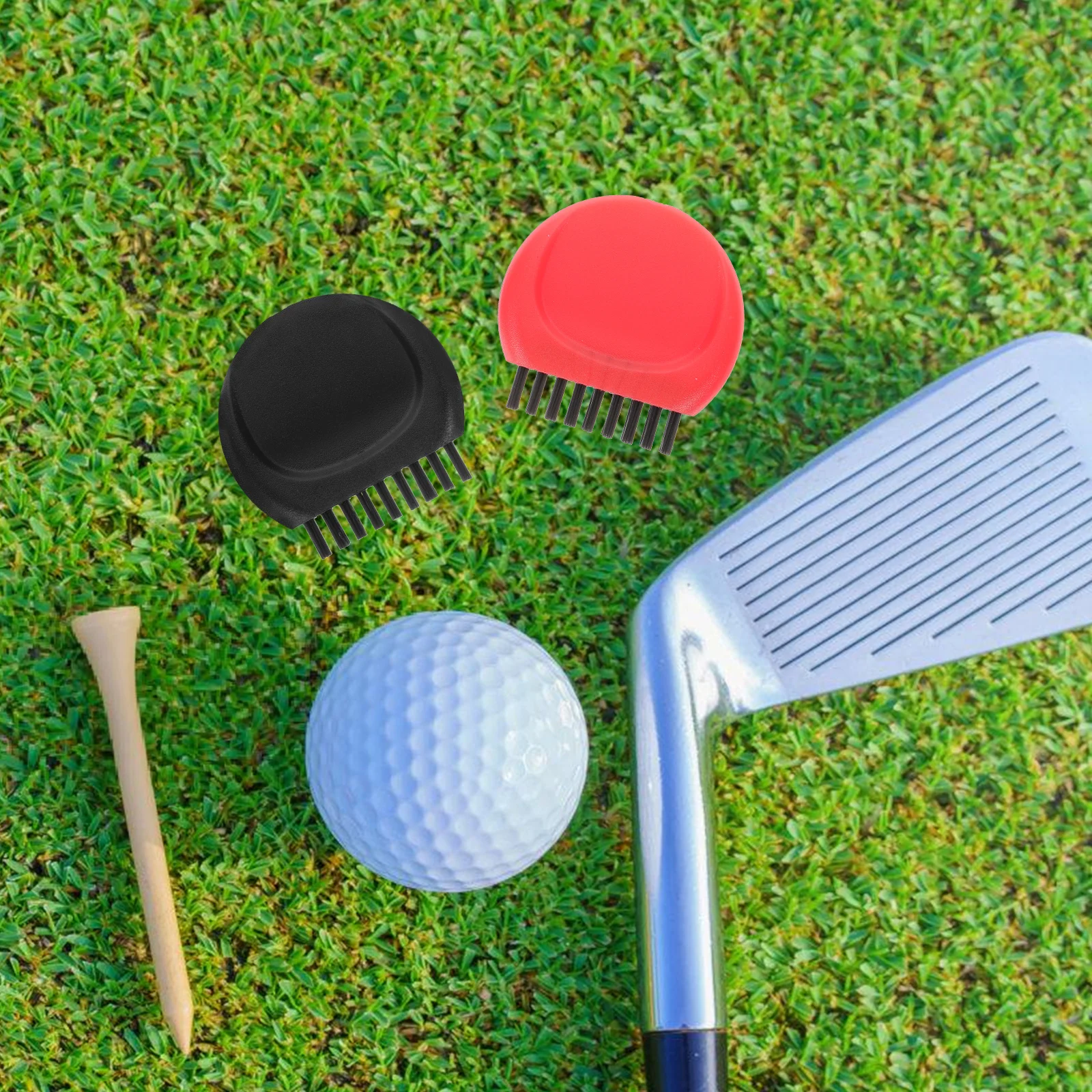 

4pcs Club Cleaning Brush For Ball Groove Cleaner Practice Tool Durable Golf Club Cleaner For Golf Bag Supplies