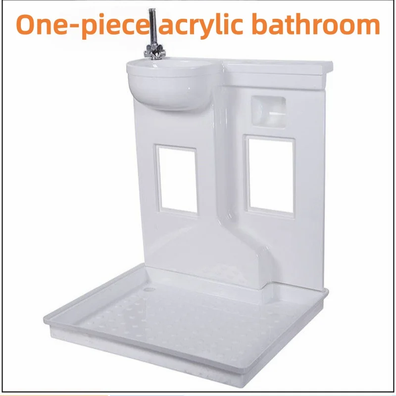 RV Bathroom Modification Compact Universal Bathroom Sink Combination RV Shower Room Chassis Bathroom Sink 887*838*871mm