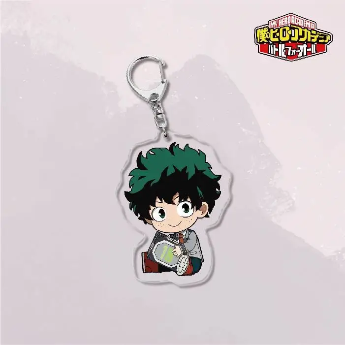 Acrylic Key Chains Midoriya Izuku Todoroki Shoto Anime Peripherals Fashion Jewelry Pendant Cosplay DIY Props for Students Gifts