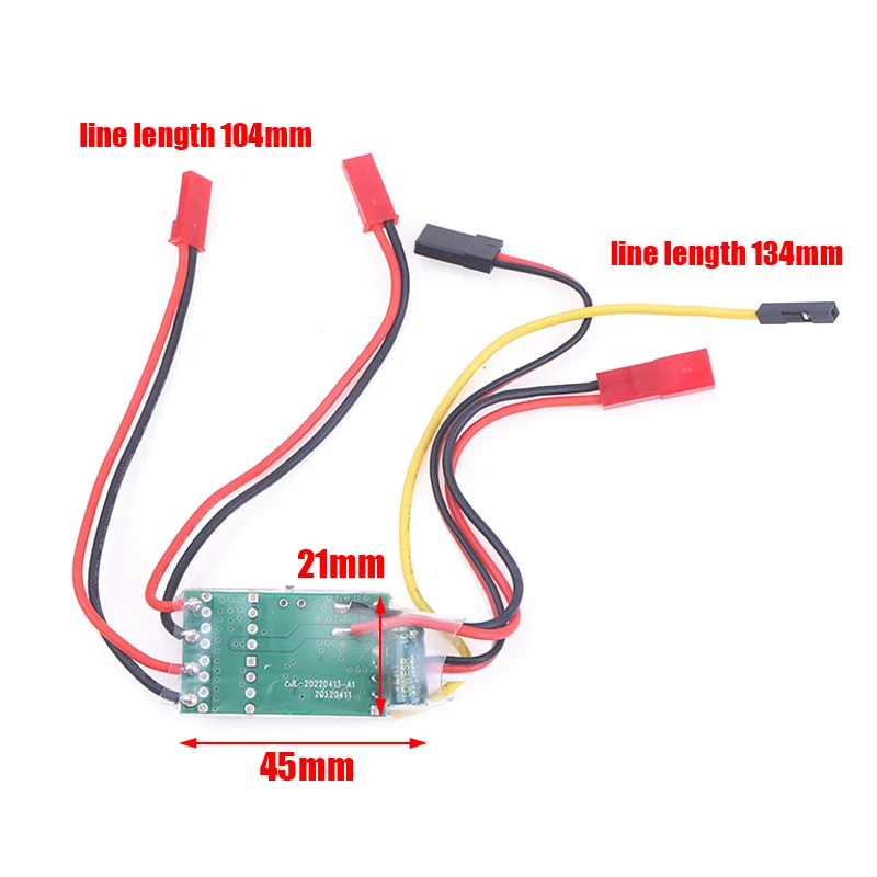 Esc cepillado bidireccional de doble vía, 2s-3s, Lipo 5a, Control de velocidad Esc para barco/tanque Rc modelo 130 180, repuestos de Motor