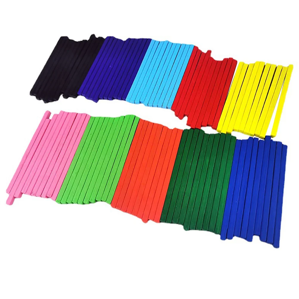 1 ensemble de manipulateurs mathématiques Montessori, tiges de comptage, bâtons de Puzzle, jouets éducatifs pour enfants, outils pédagogiques d'arithmétique sûrs