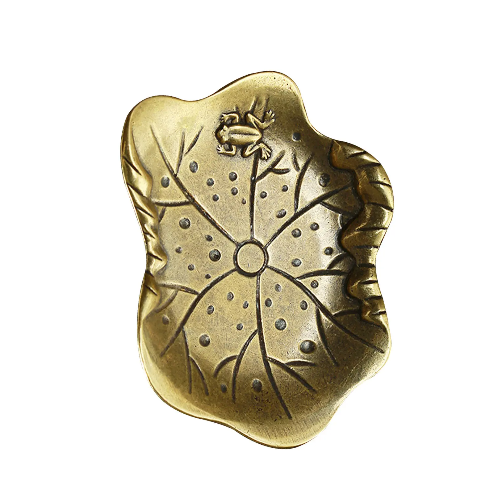 Vintage Leaf Jewelry Dish Premium Metal Trinket Tray For Ring Bracelet Display Home Office Decor Table Ornament
