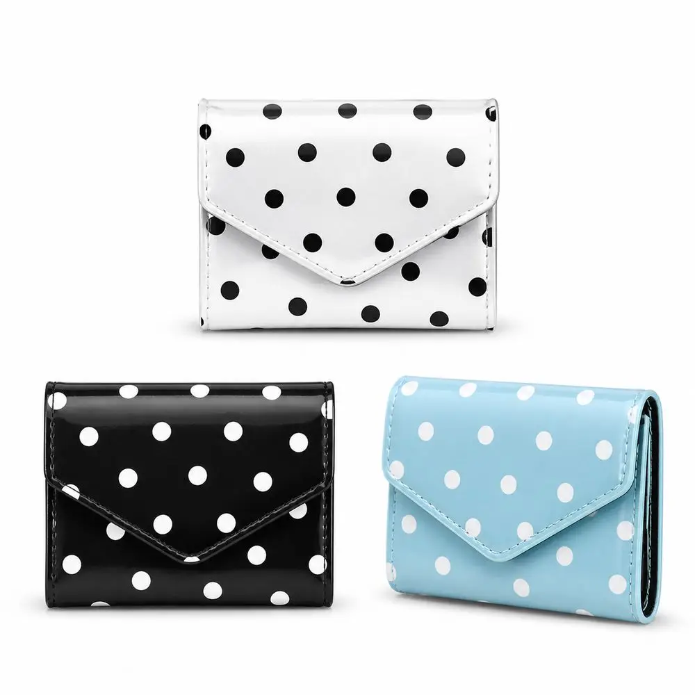 Fashion Polka Dot Pattern Polka Dot Wallet Smooth Surface Wear Resistant Coin Purse Korean Style Clutch Purse for Women