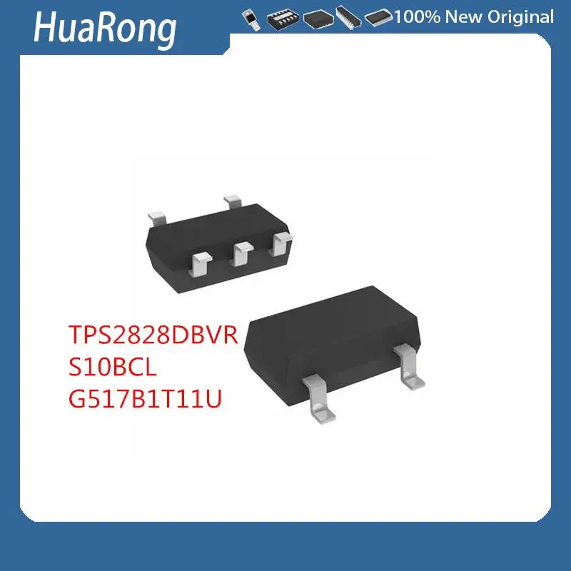 New 5Pcs/Lot TPS2828DBVR TPS2828   PAXI      S10BCL  G517B1T11U   SOT23-5