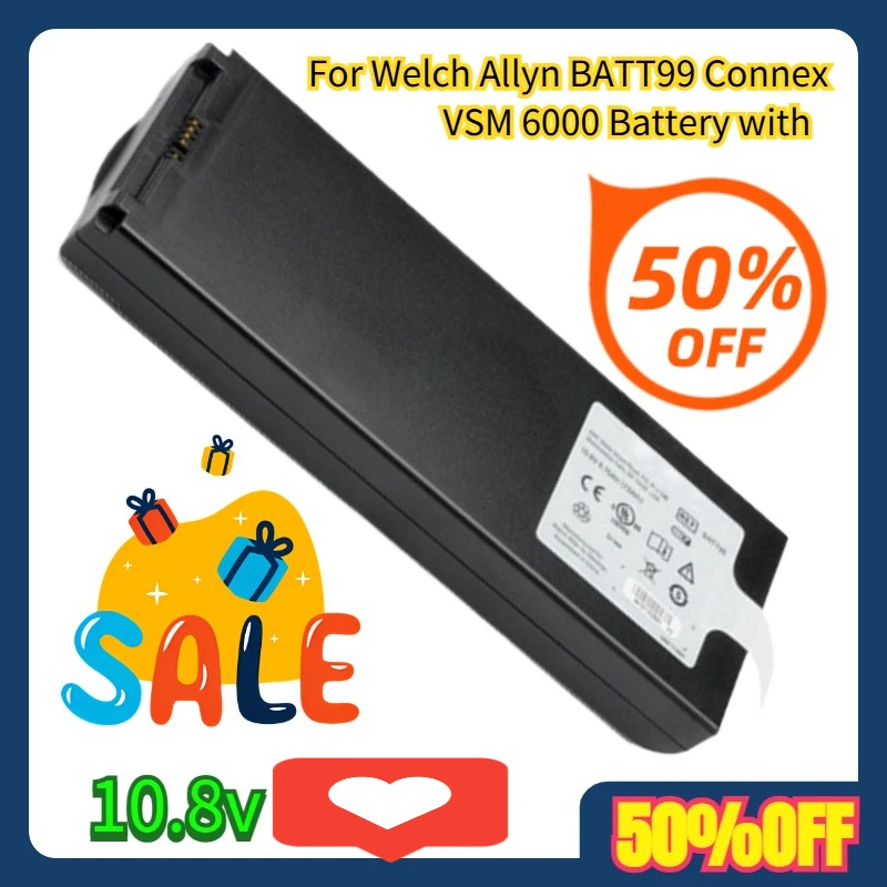 

For Welch Allyn BATT99 Connex VSM 6000 Battery with 10.8v