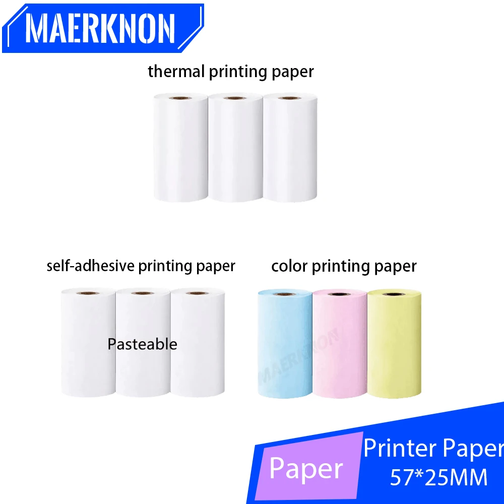 Printing Paper Convenient For Pocket Printers Student Wrong Question Thermal Bluetooth Mobile Phone Photo Data Note Print Camera