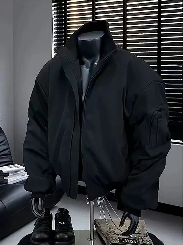 

Men's Bomber Jaet Flight Jaet ort Sle Stand Collar Baseball Outfit Spring Autumn es Silhouette Faionable American