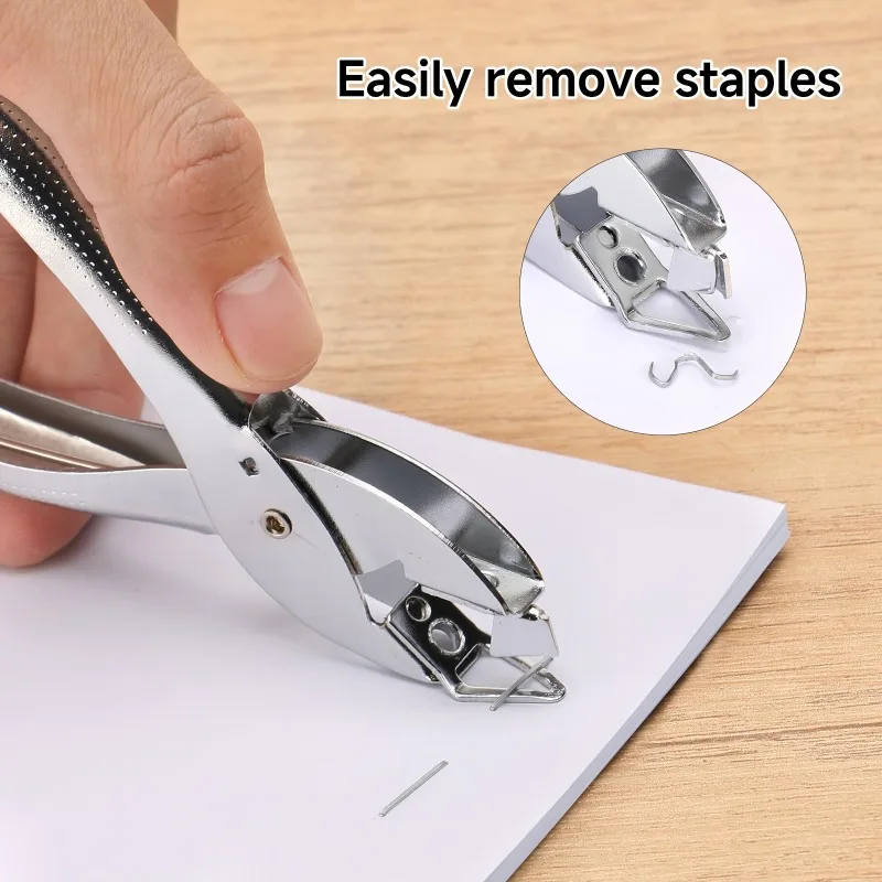 1PC Premium Mini Staple Remover, Stainless Steel Durable, Easy Remove No Paper Damage, Office School Stationery Christmas Gift