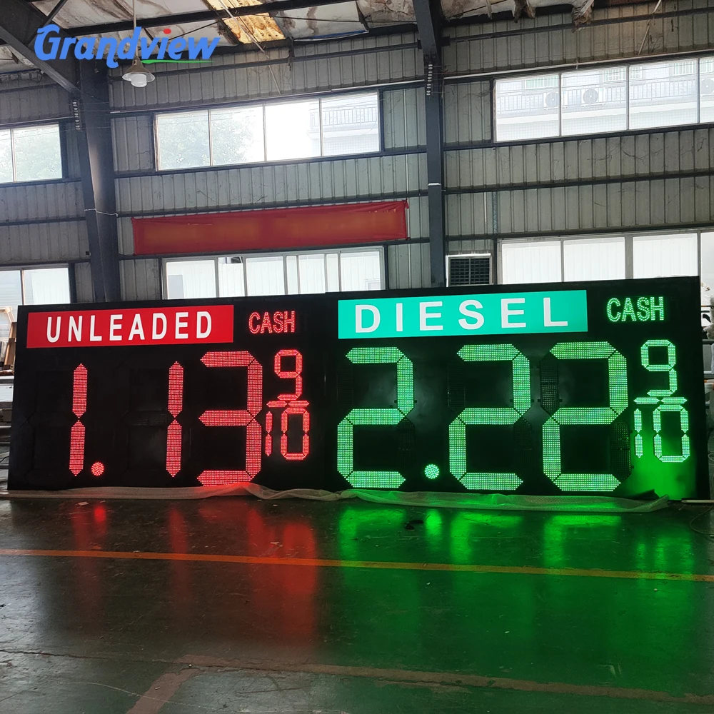 Outdoor 7 Segments LED Display Led Digital Board 12 Inch Display Signs for Gas Station