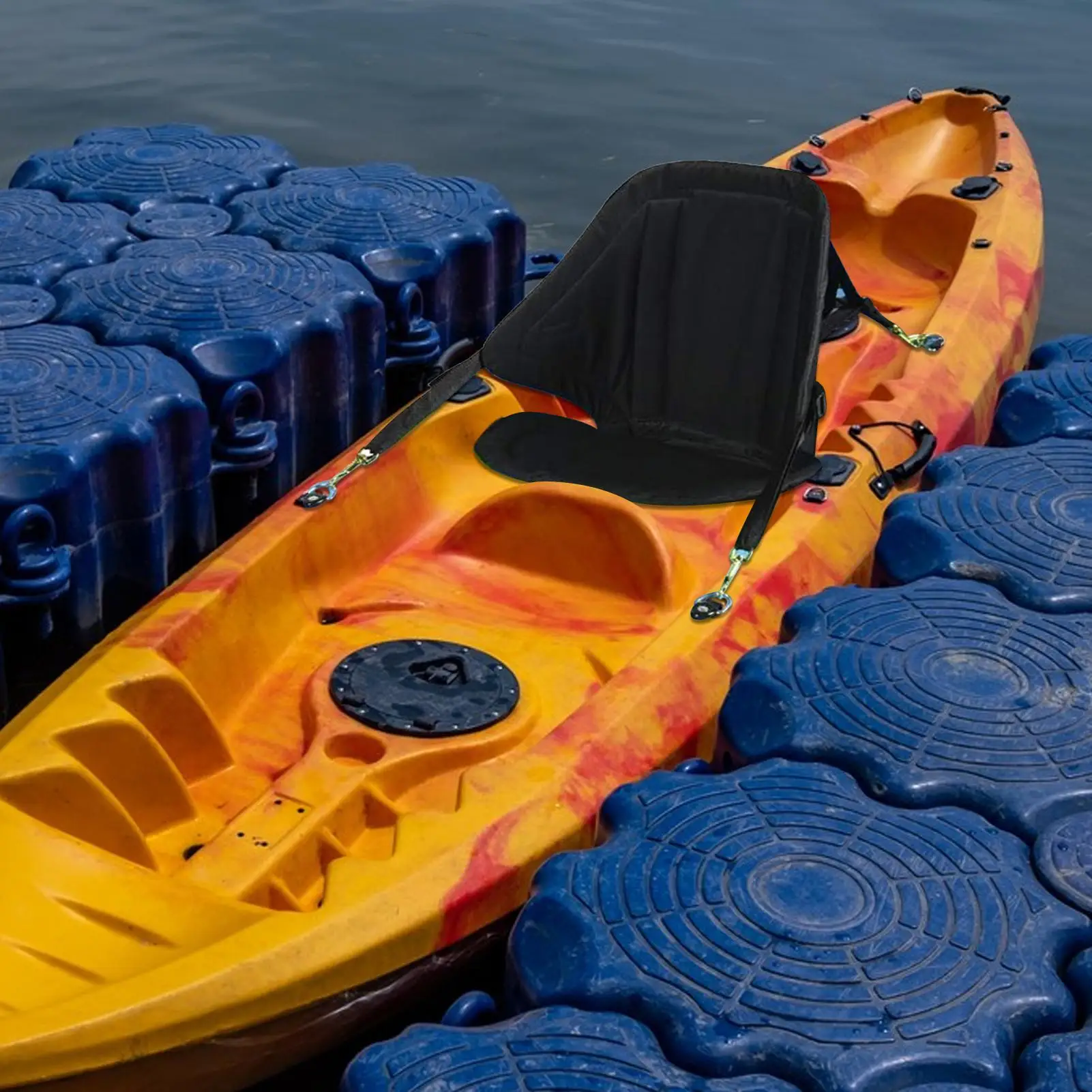 

Kayak Seat Padded Fishing Boat Seat Comfortable Adjustable Detachable Chair With Storage Bag For Paddleboard Women Boat