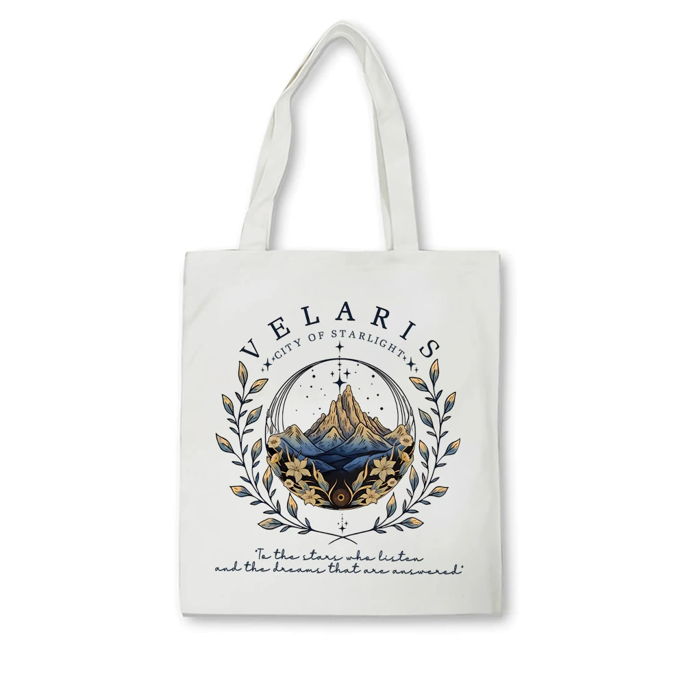 Velaris Tote Bag Sarah J Mass Velaris City of Starlight Women Tote The Night Court Hoodie Bookish Merch ACOTAR SJM Bookish Bags