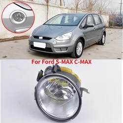 CAPQX Front Bumper Fog Light For Ford S-MAX C-MAX Driving Foglight Fog Lamp
