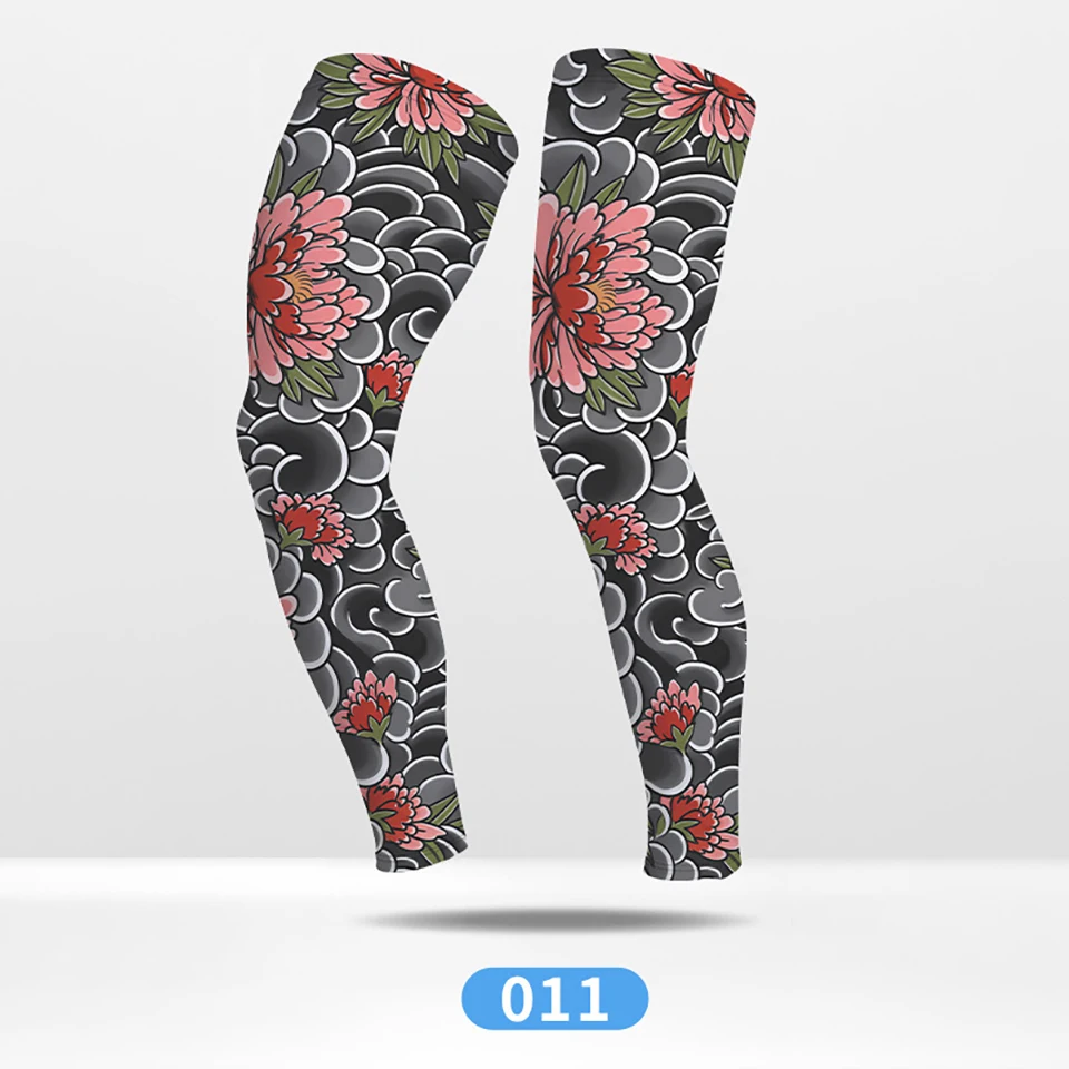 GTUBIKE Sommer-Rad-Kompressionsbeinschoner für Outdoor-Sportarten, schnelltrocknend, Knieschutz, Leggings für Laufen, Basketball, UV-Schutz