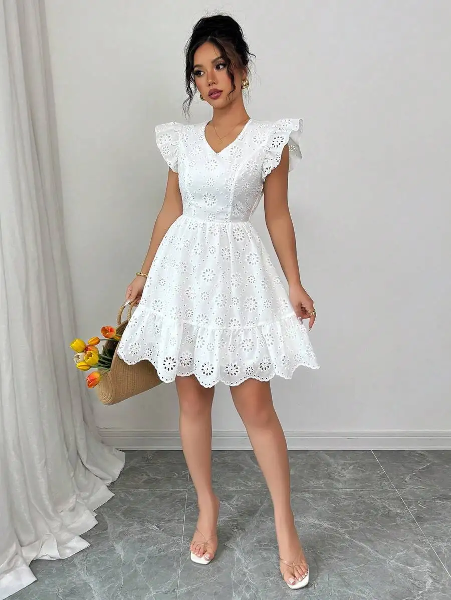 

Summer New Sweet Women's Small Skirt Dress Fashionable and Elegant French Waist slimming Beach Skirt Holiday Short Skirt Dress