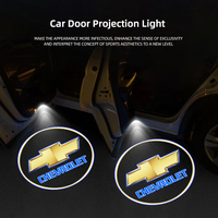 2Pcs Car Door Projector Lamps Welcome Lights Accessories For Chevrolet Cruze Spark Captiva Suburban Camaro Malibu Silverado