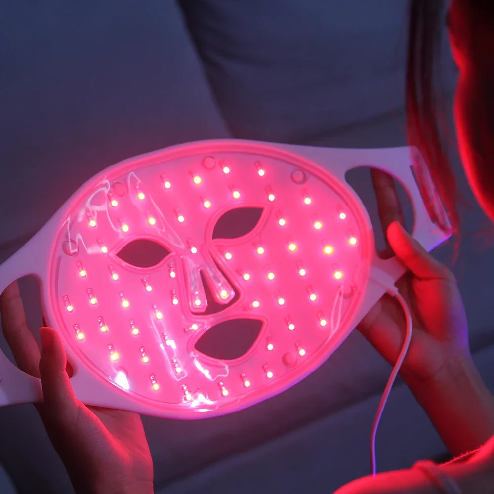 OEM/ODM LED masks amber blue red light  Skin Rejuvenation  Acne Wrinkle Removal Electric LED Facial Mask Anti-Aging Led Mask