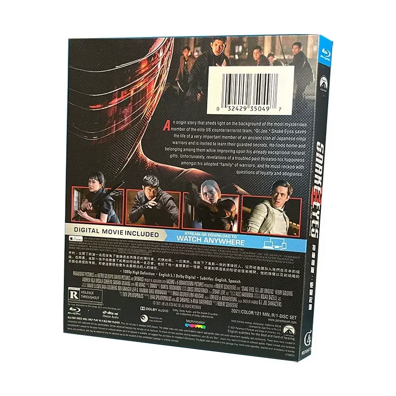 High Definition Science Fiction Drama Special Forces Snake Eyes Origin Single Disc Box Chinese Subtitles BD Blu-ray Disc