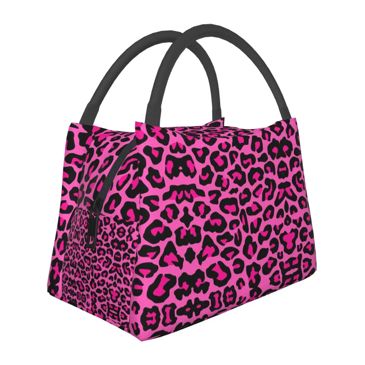 Leopard Cheetah Seamless Pattern Animal Skin Print Spots Insulated Lunch Bag Food Boxes Container Cooler Thermal Lunch Box Tote