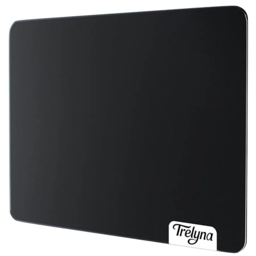 Tempered Glass Mousepad for Gaming, 19.7"x15.7" Extra Large Hard Mousepad, Ultra-Smooth Surface with Precision Speed Control, N