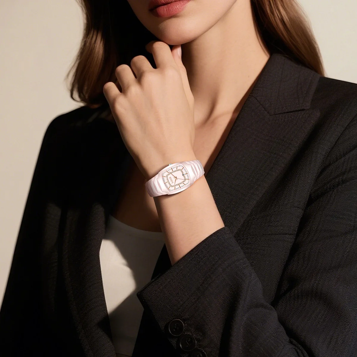 

AL-156 Модные квадратные часы для девочек, многофункциональный водонепроницаемый календарь, новые кварцевые часы для пар