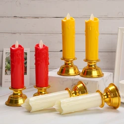 LED Electronic Candle Light, Usb Plug-In Swinging Wick Simulation Candle, Wedding Church Decoration