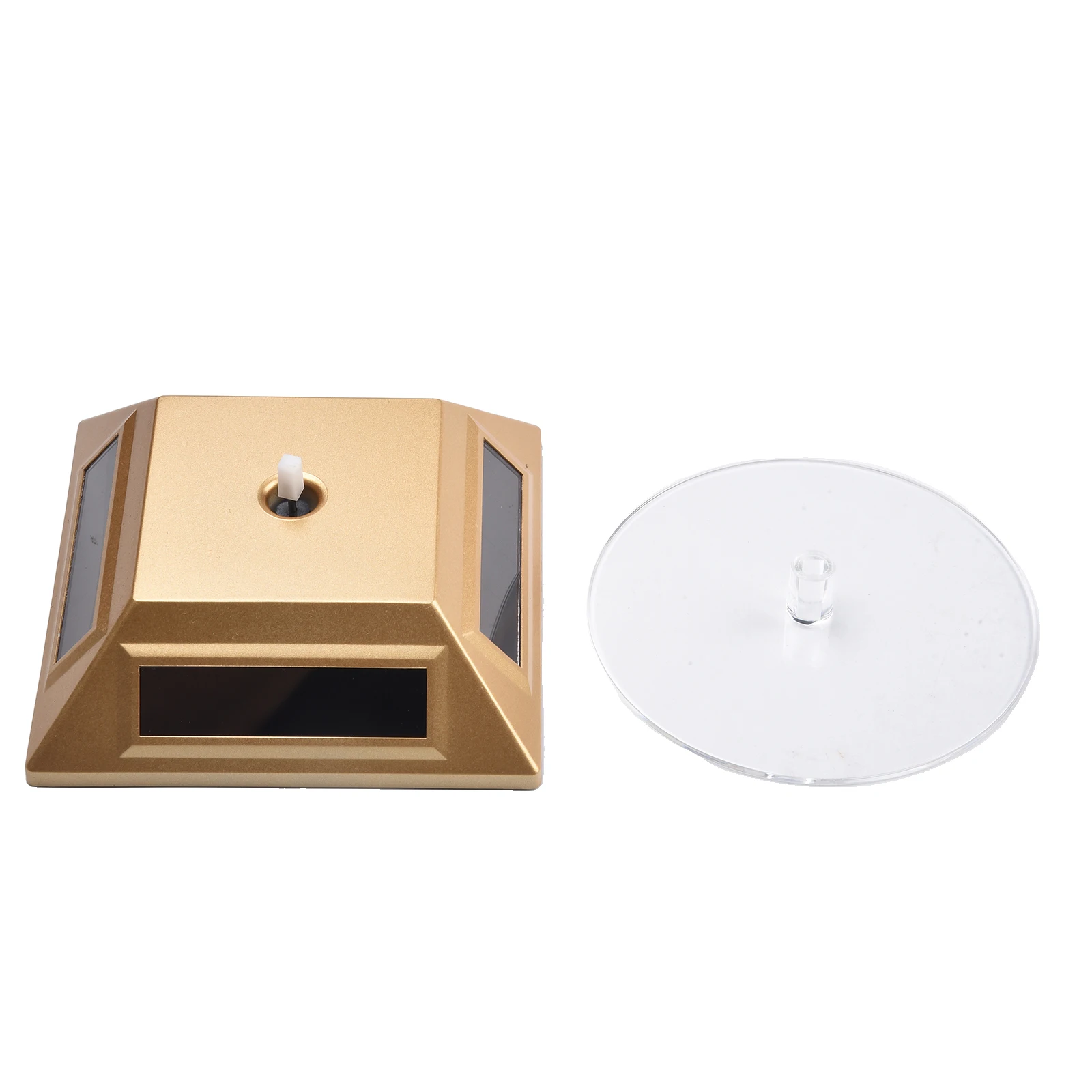 For 360 Degree Rotating Turntable Display For Stand Using Solar Energy for Jewelry Watches Mobile Phones and Products