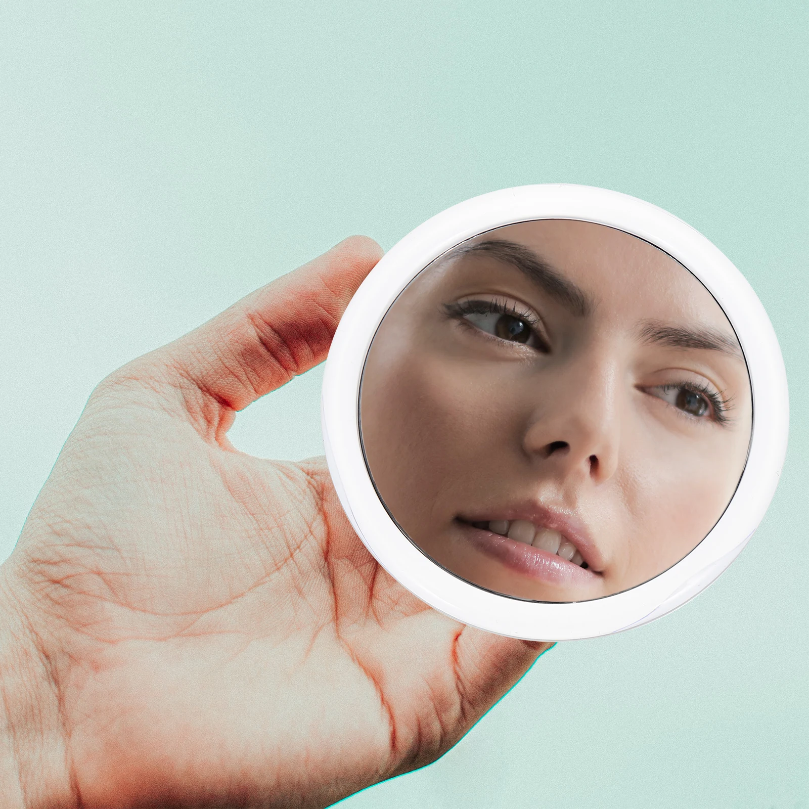 Miroir de maquillage grossissant 20x, ventouse, miroir de vanité de salle de bains, haute définition, réflexion claire, miroirs grossissants 20x