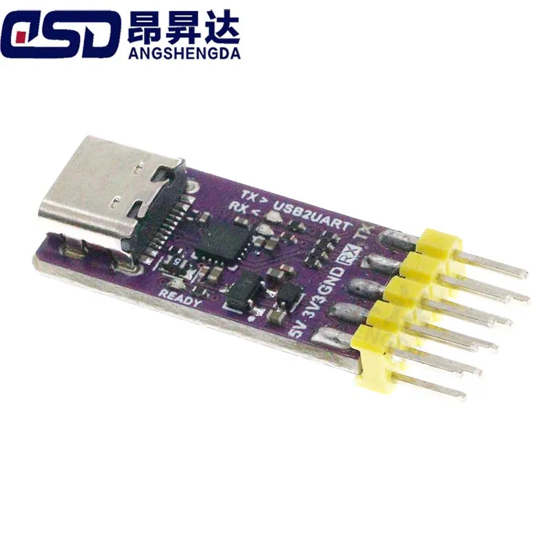 1PCS CH343P USB To Serial Port Module 6Mbps 5V3.3V TTL UART CH343 Debugging Burning Downloading Type-C Switch Instead CH340