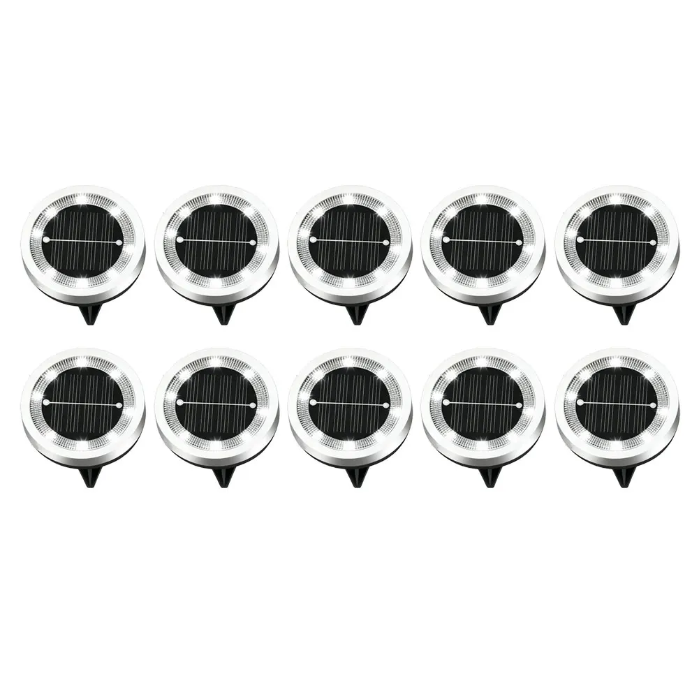 Efficient Waterproof Solar Ground Lights - 10 Pack For Garden & Pathway For Home Garden Lawn Yard Decoration ﻿