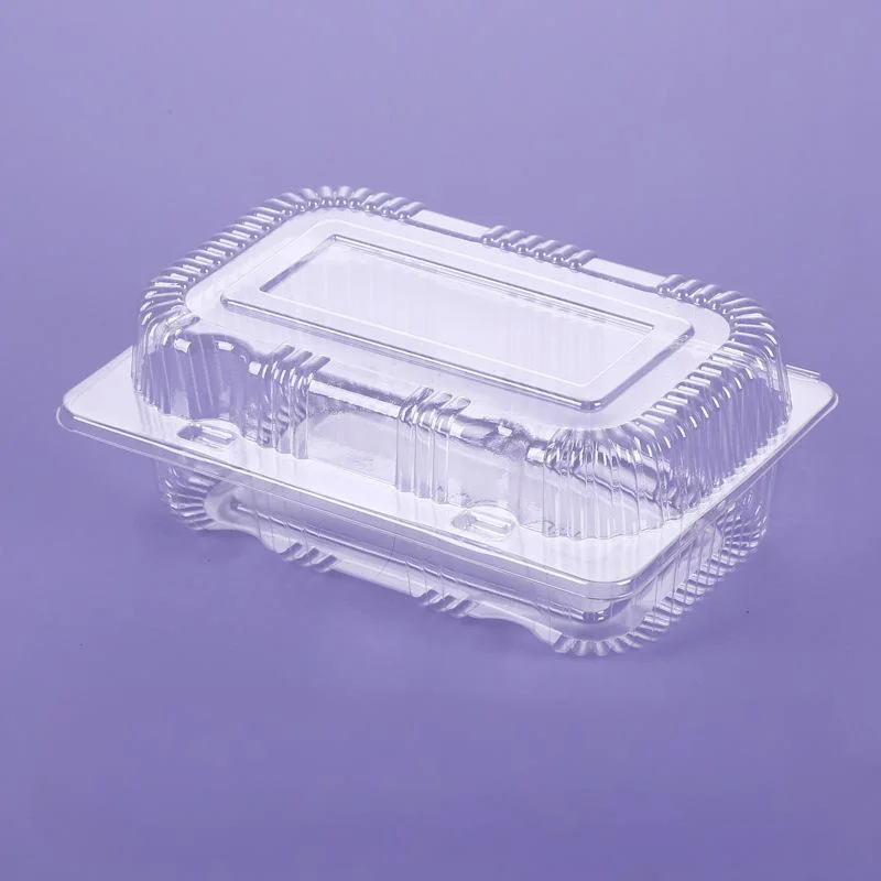 صندوق شفاف للاستعمال مرة واحدة من PET - شفاف وأنيق، خالٍ من الرائحة، للمطاعم/الخروج/المخبوزات