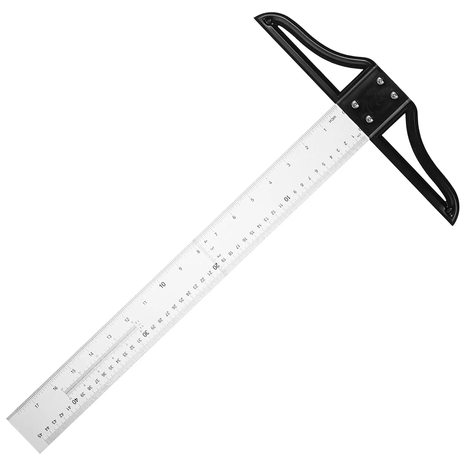 Ruler 18 Inch Transparent For Drafting Architecture Woodworking Measuring Tool Engineering Student Supplies