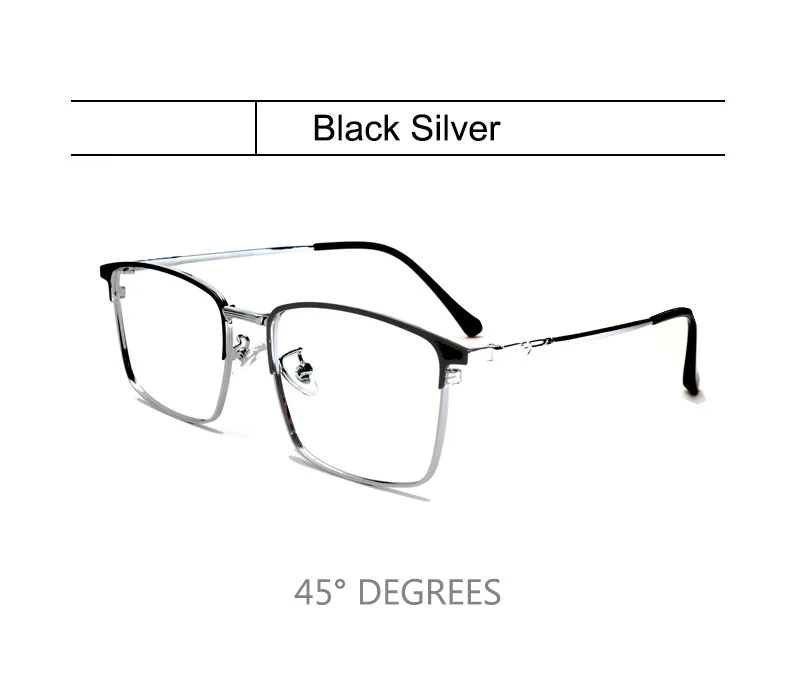 Hochwertige ultraleichte Retro-Lesebrille aus reinem Titan und Metall, Anti-Blaulicht-Lesebrille für Herren, quadratische Presbyopie-Brille – Detail 11