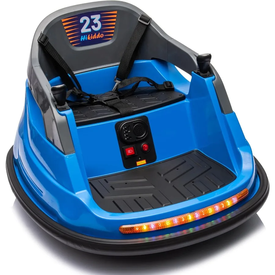 12V Baby Bumper Car for with Remote Control Electric Bumper Car for Toddlers 1-3 360° Spinning - Blue