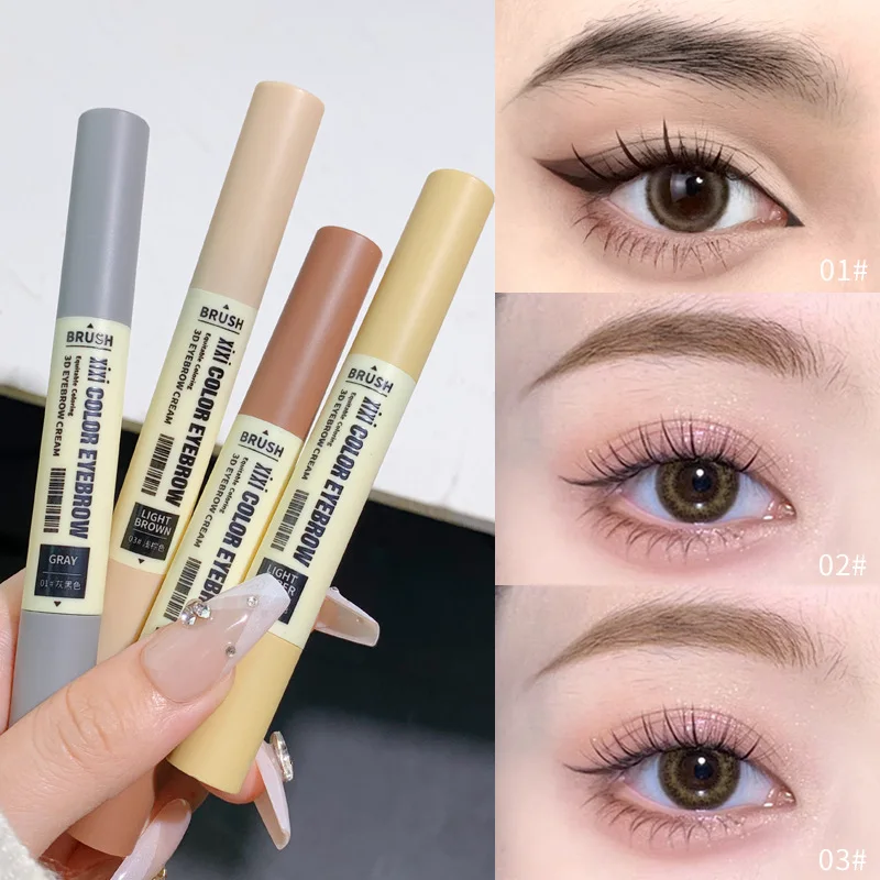 Trucco Sculpting Color Holding Double Head Brow Dye Natural Long Lasting No Color Smooth Brow Cream prodotti per il trucco